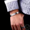 Runes Stainless Steel Viking Cuff Bracelet sold by GTHIC