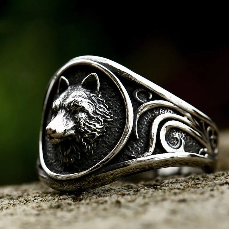 Fierce Wolf Stainless Steel Ring sold by GTHIC product image thumbnail 2