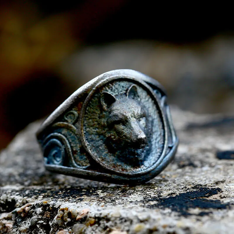Fierce Wolf Stainless Steel Ring sold by GTHIC product image thumbnail 5