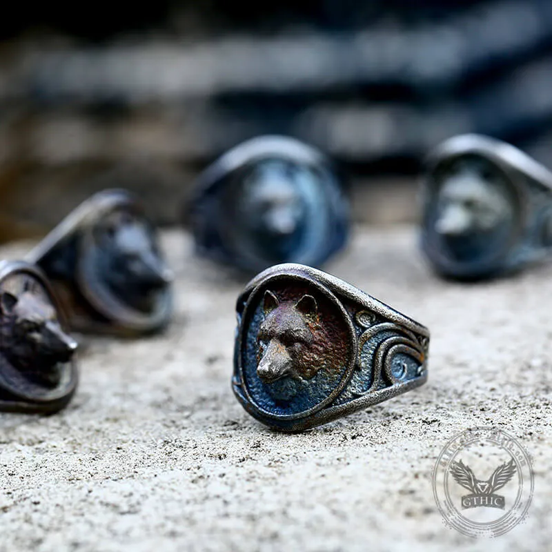 Fierce Wolf Stainless Steel Ring sold by GTHIC product image thumbnail 4