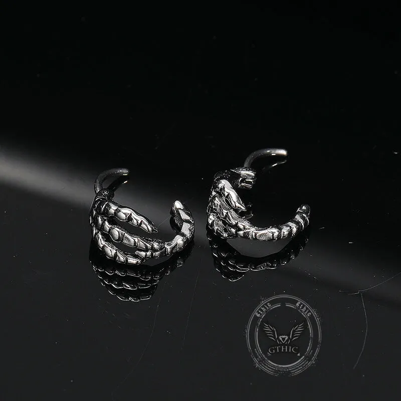 Punk Dragon Claw Stainless Steel Earrings sold by GTHIC product image thumbnail 4