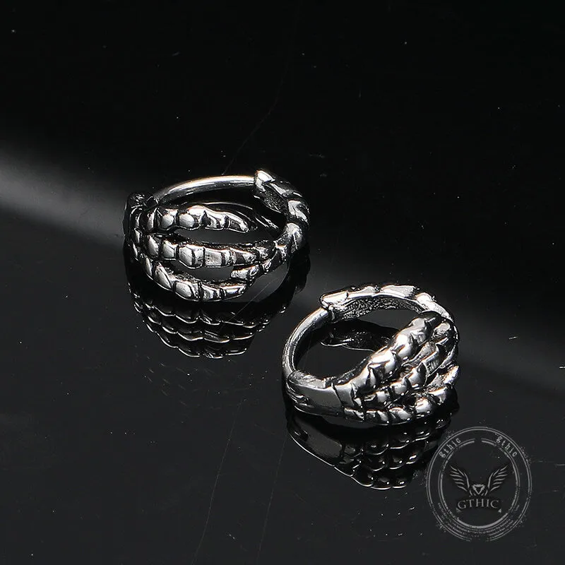 Punk Dragon Claw Stainless Steel Earrings sold by GTHIC product image thumbnail 2