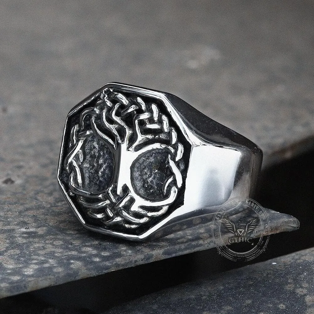 Classic Tree of Life Stainless Steel Viking Ring sold by GTHIC product image thumbnail 5