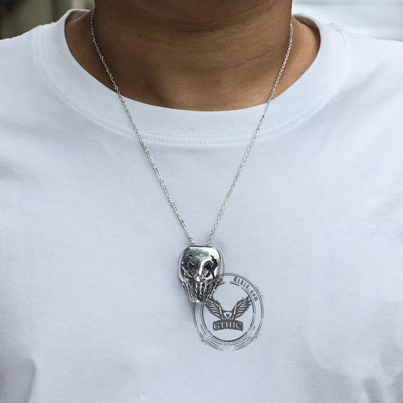Ghost Head Stainless Steel Skull Pendant sold by GTHIC product image thumbnail 2