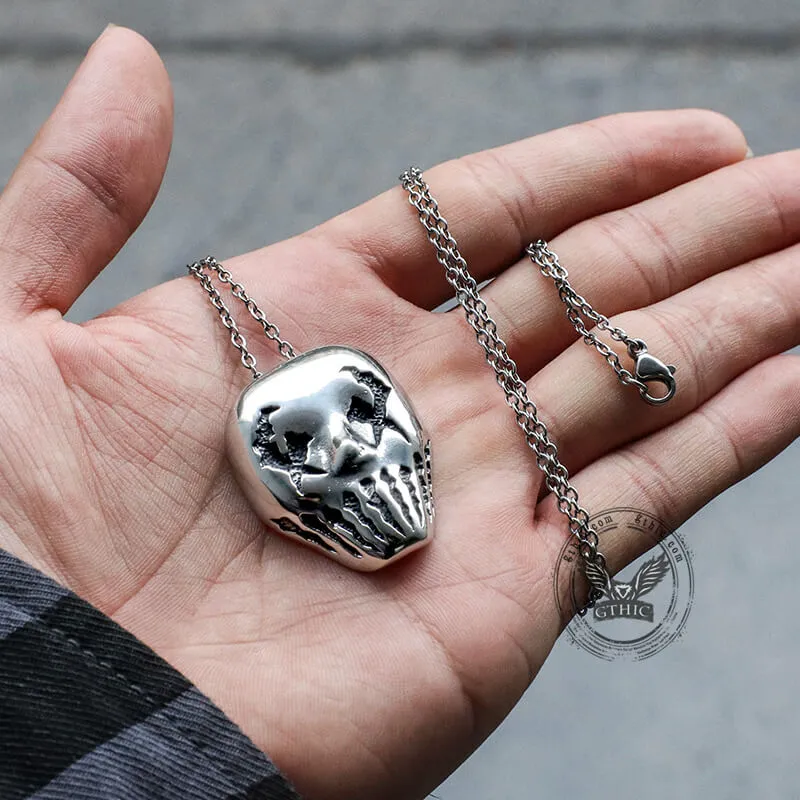 Ghost Head Stainless Steel Skull Pendant sold by GTHIC product image thumbnail 3