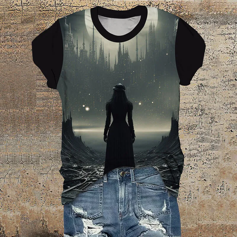 Gothic Female Warrior Short Sleeve T-Shirt sold by GTHIC