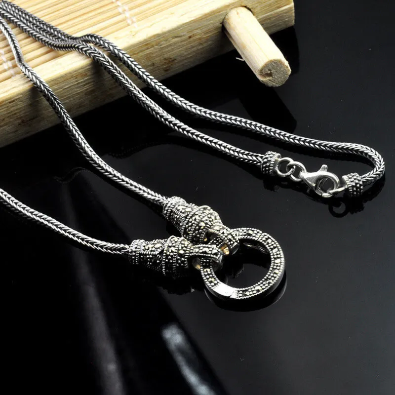 Vintage Sterling Silver Foxtail Chain sold by GTHIC