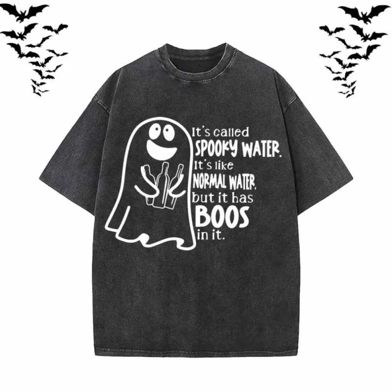 Spooky Water Boos Vintage Washed T-shirt Vest Top sold by GTHIC