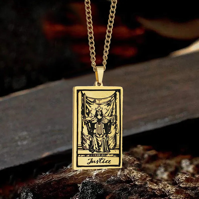 Justice Stainless Steel Tarot Necklace sold by GTHIC product image thumbnail 2