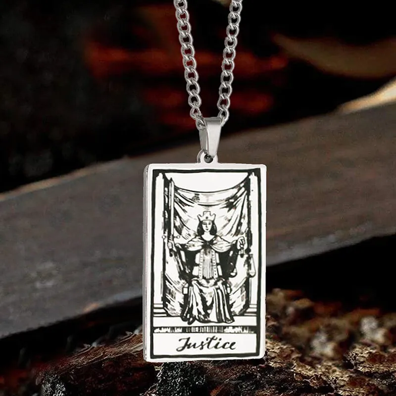 Justice Stainless Steel Tarot Necklace sold by GTHIC