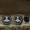 Viking Sigils Stainless Steel Stud Earrings sold by GTHIC