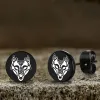 Viking Sigils Stainless Steel Stud Earrings sold by GTHIC