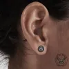 Viking Sigils Stainless Steel Stud Earrings sold by GTHIC