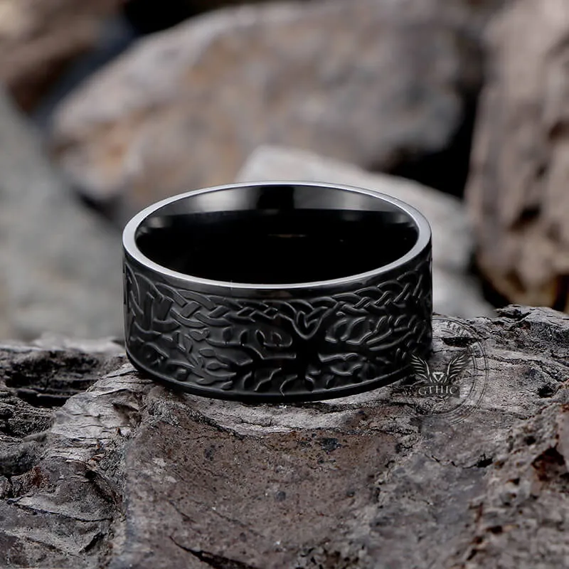 Tree Of Life Design Stainless Steel Viking Ring sold by GTHIC product image thumbnail 4