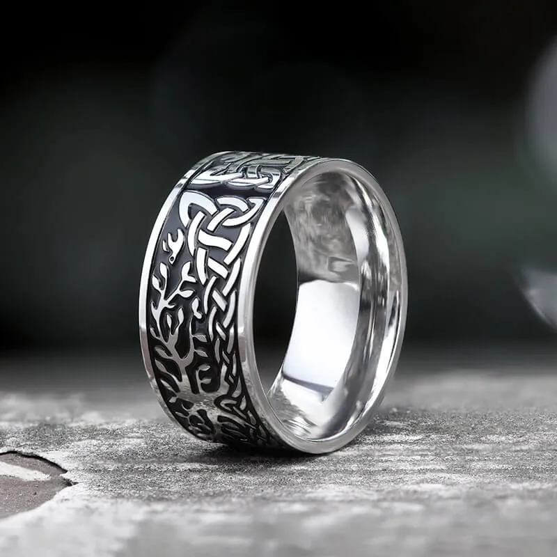 Tree Of Life Design Stainless Steel Viking Ring sold by GTHIC