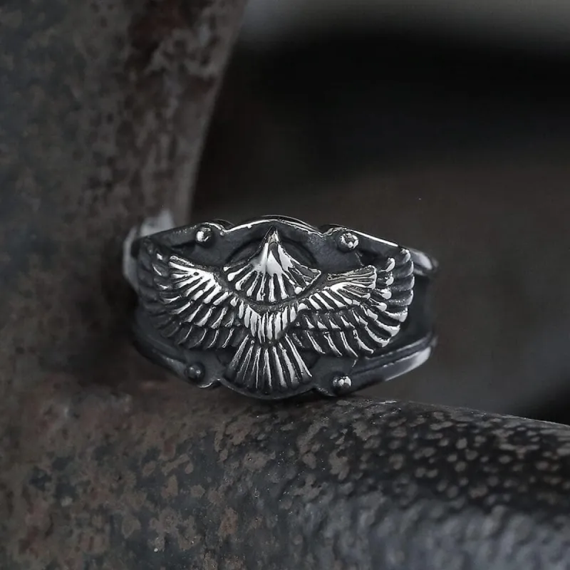 Goshawk Stainless Steel Eagle Ring sold by GTHIC