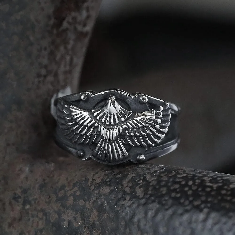 Goshawk Stainless Steel Eagle Ring sold by GTHIC