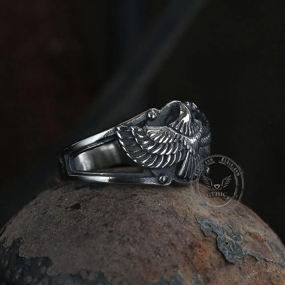 Goshawk Stainless Steel Eagle Ring sold by GTHIC product image thumbnail 4