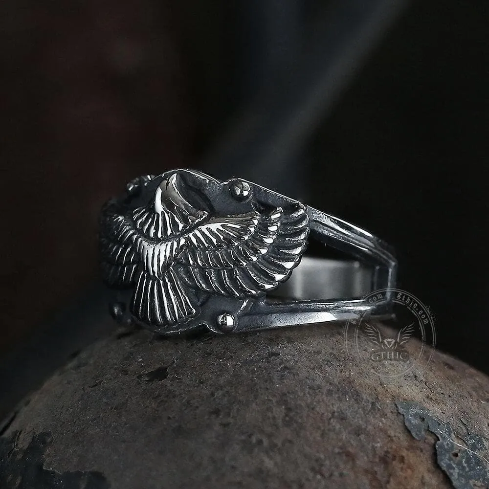Goshawk Stainless Steel Eagle Ring sold by GTHIC product image thumbnail 3