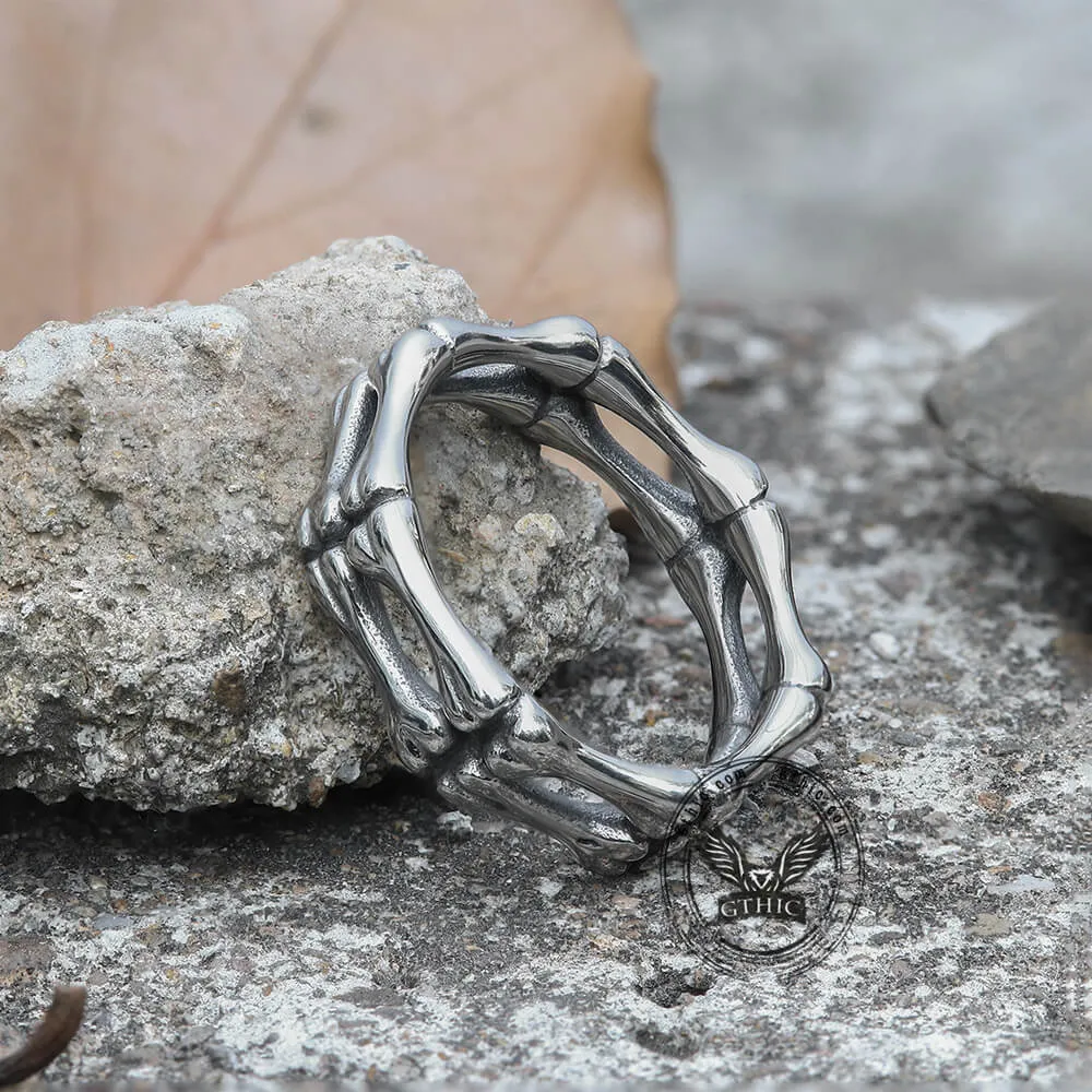Gothic Bone Stainless Steel Skull Ring sold by GTHIC product image thumbnail 5
