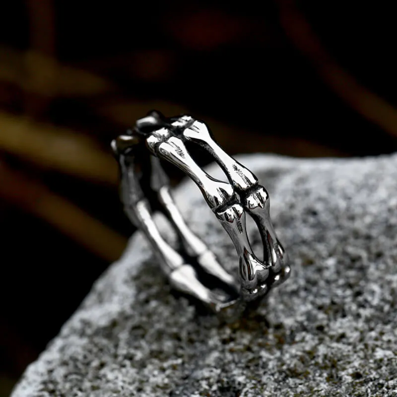 Gothic Bone Stainless Steel Skull Ring sold by GTHIC