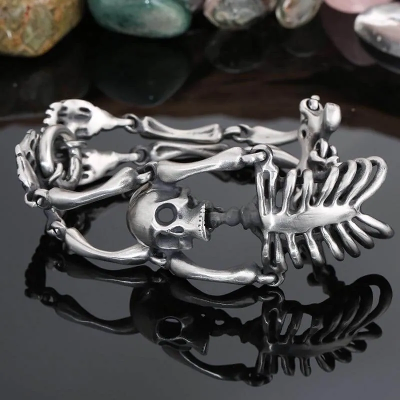 Gothic Body Skull Stainless Steel Bracelet sold by GTHIC