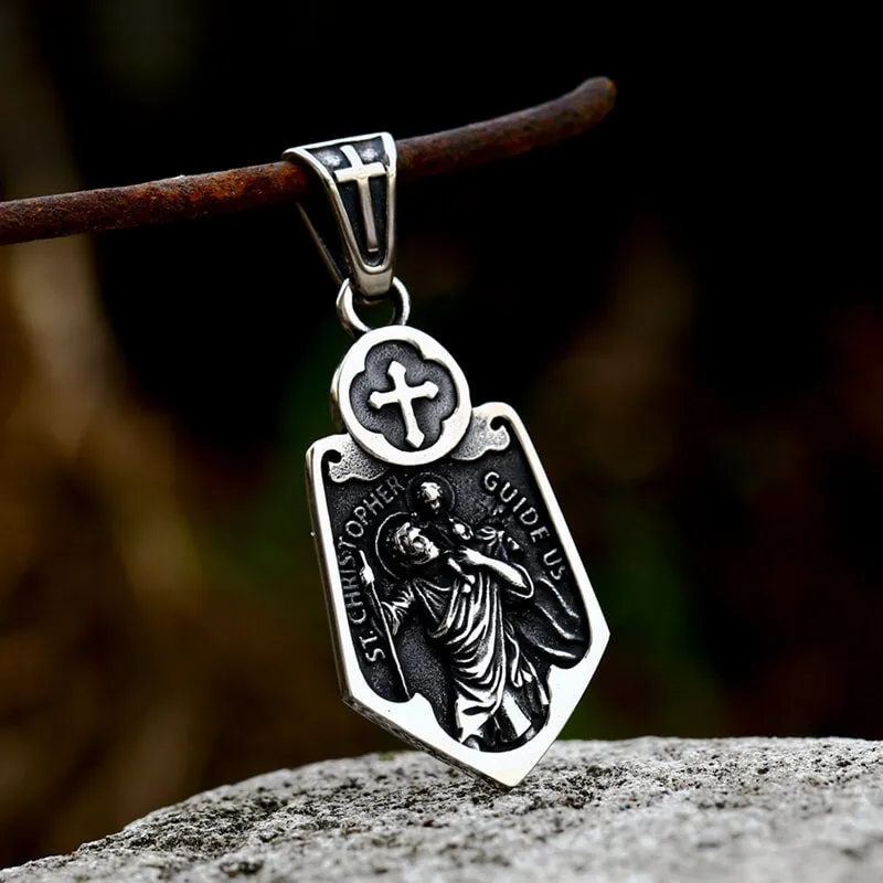 Saint Christopher Stainless Steel Pendant sold by GTHIC