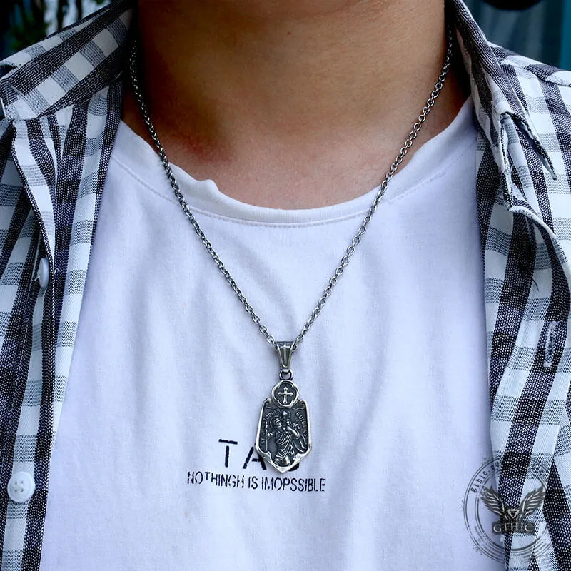 Saint Christopher Stainless Steel Pendant sold by GTHIC product image thumbnail 2