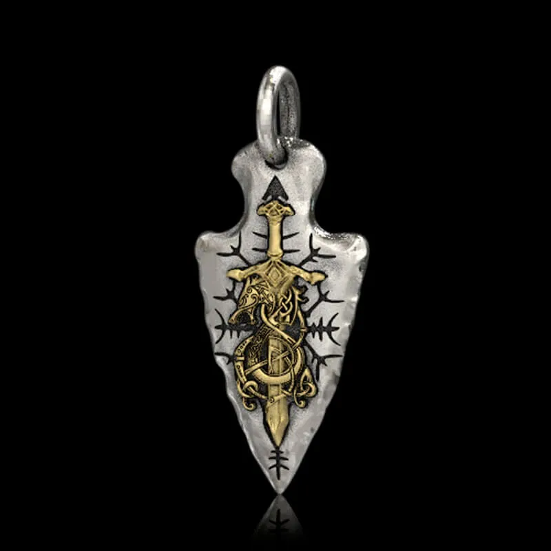 Dragon Sword Arrow Sterling Silver Pendant sold by GTHIC product image thumbnail 3