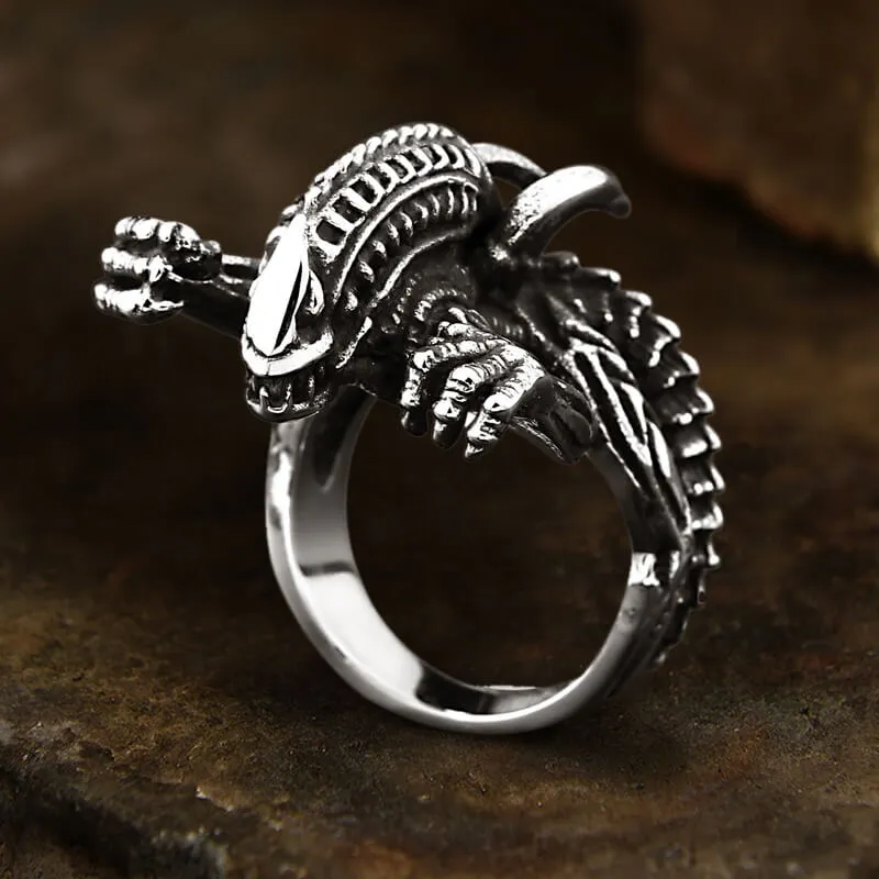 Predator Stainless Steel Skull Ring sold by GTHIC
