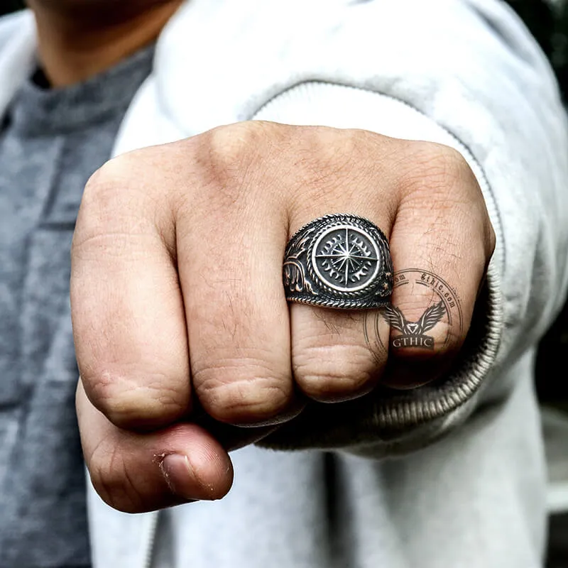 Vintage Compass Stainless Steel Marine Ring sold by GTHIC product image thumbnail 2