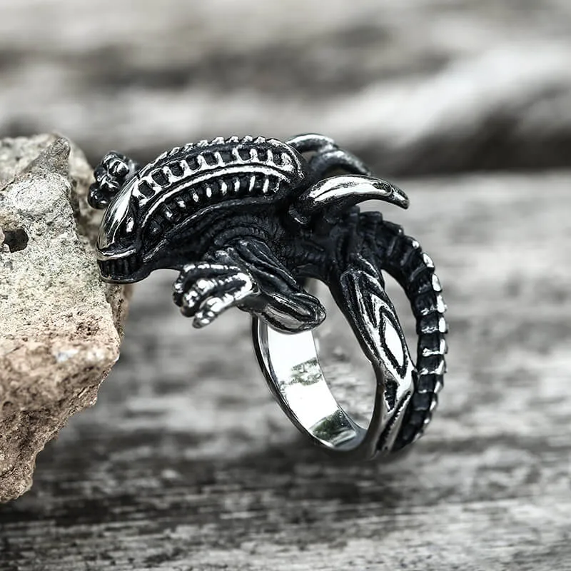 Predator Stainless Steel Skull Ring sold by GTHIC product image thumbnail 4