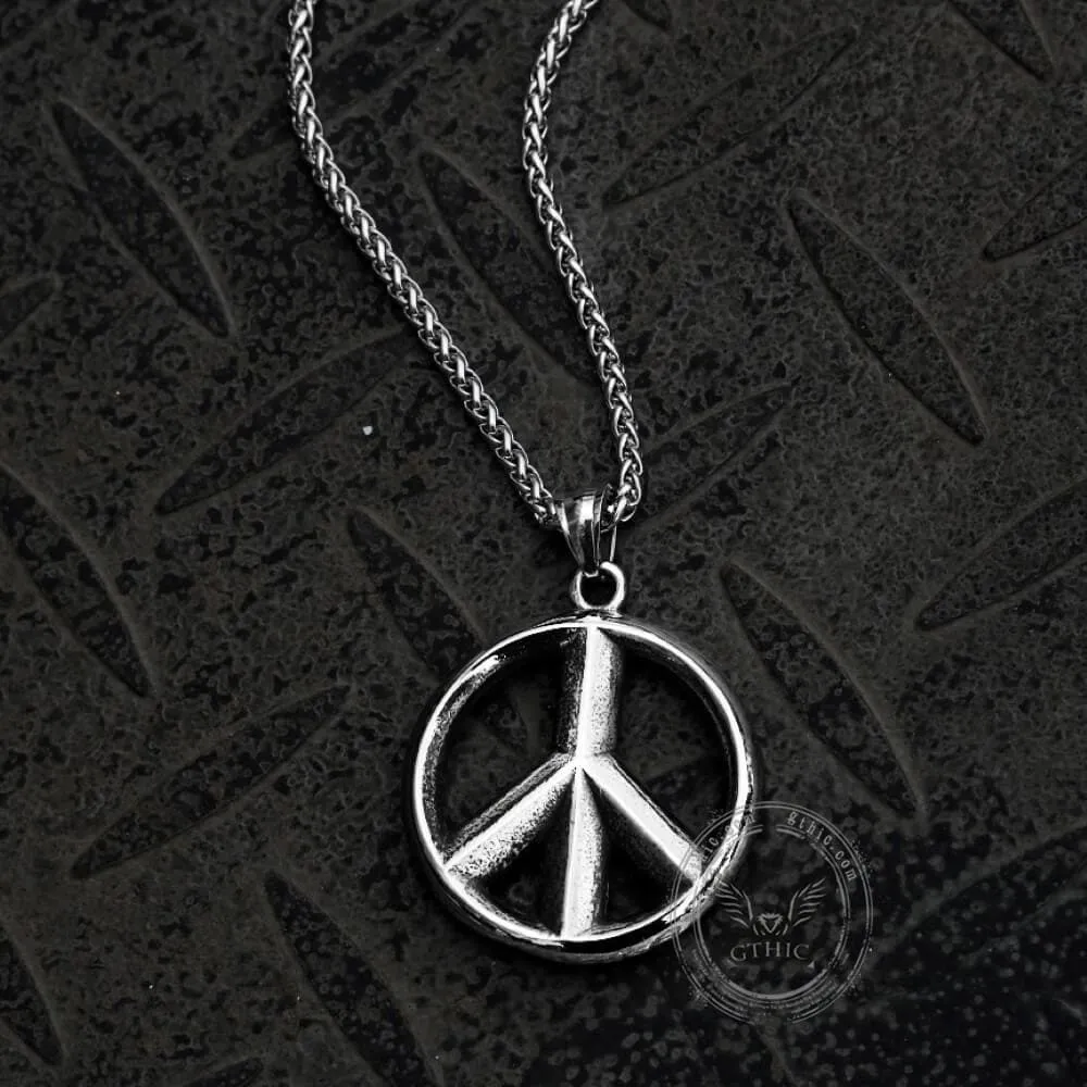 The Peace Symbol Stainless Steel Pendant sold by GTHIC product image thumbnail 5