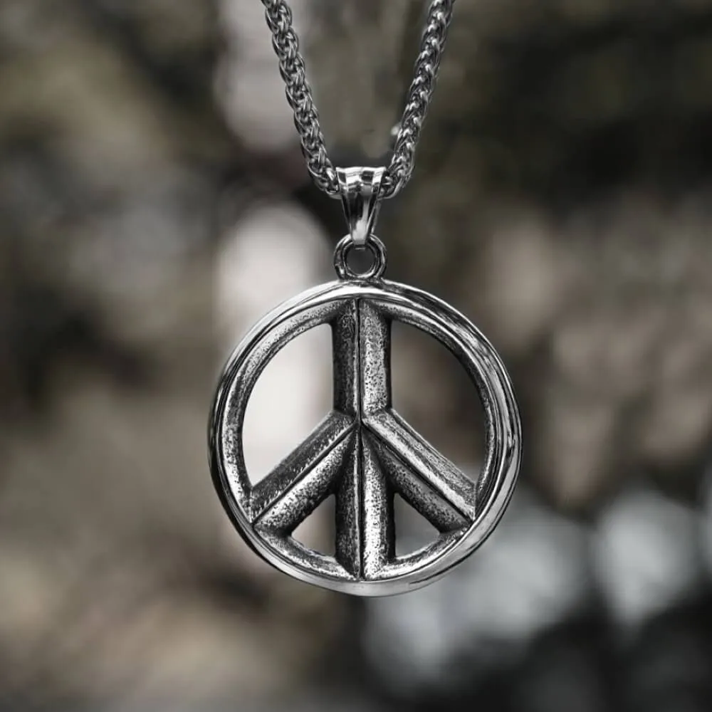 The Peace Symbol Stainless Steel Pendant sold by GTHIC