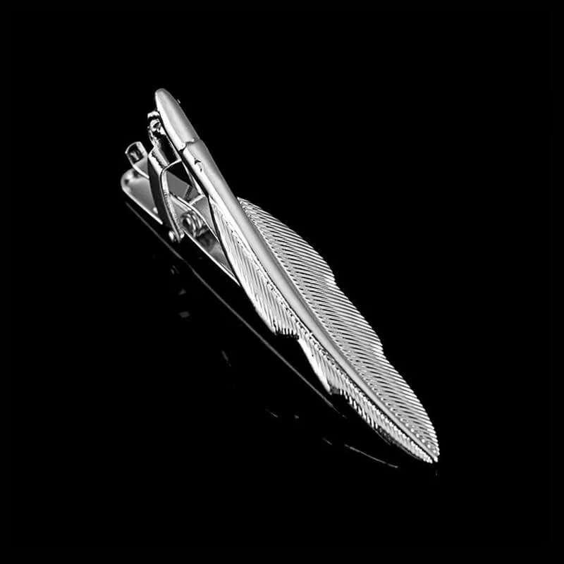 Feather Design Brass Men’s Tie Clip sold by GTHIC product image thumbnail 3