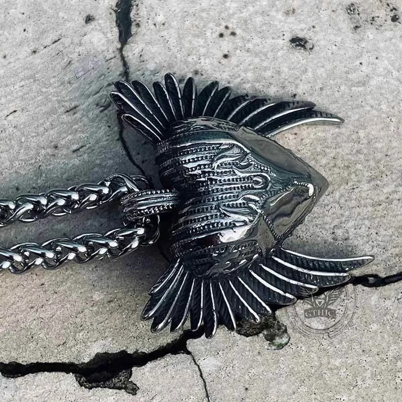 Devil Heart Wings Stainless Steel Pendant sold by GTHIC product image thumbnail 5