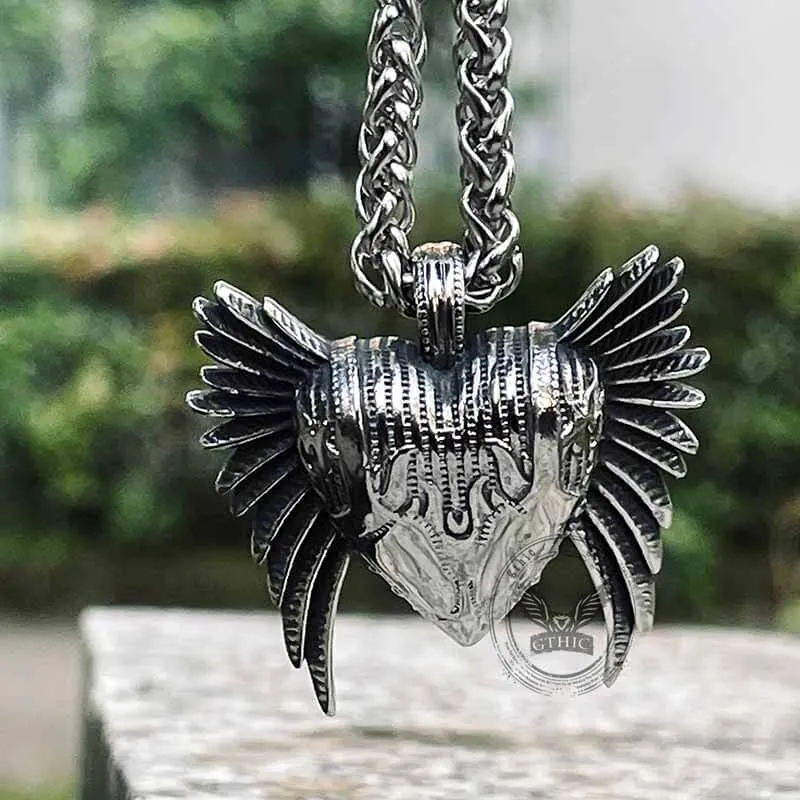Devil Heart Wings Stainless Steel Pendant sold by GTHIC product image thumbnail 2