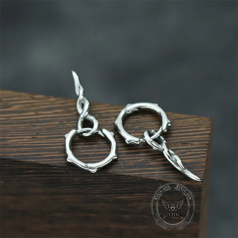 Simple Twist Rope Stainless Steel Hoop Earrings sold by GTHIC product image thumbnail 3
