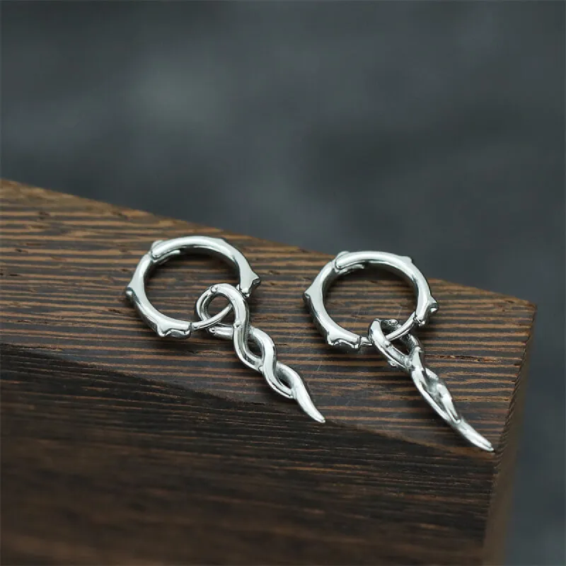 Simple Twist Rope Stainless Steel Hoop Earrings sold by GTHIC