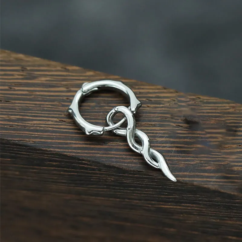 Simple Twist Rope Stainless Steel Hoop Earrings sold by GTHIC product image thumbnail 2