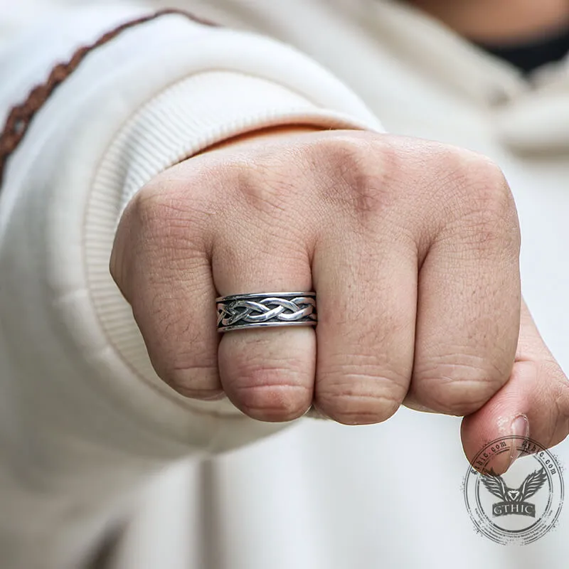 Viking Celtic Knot Stainless Steel Band Ring sold by GTHIC product image thumbnail 2
