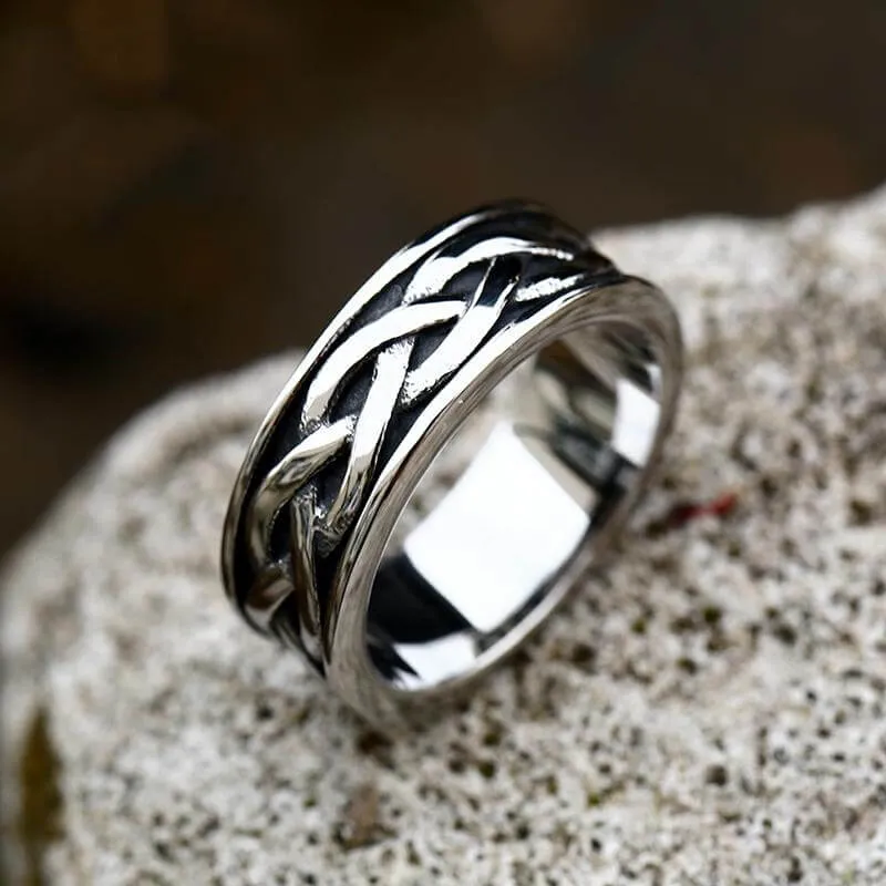 Viking Celtic Knot Stainless Steel Band Ring sold by GTHIC