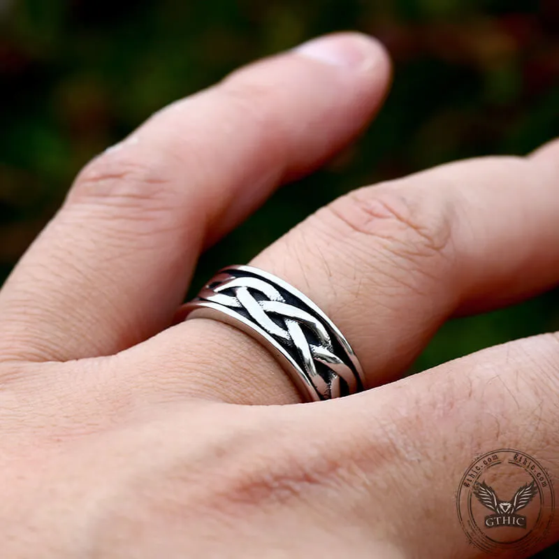 Viking Celtic Knot Stainless Steel Band Ring sold by GTHIC product image thumbnail 3