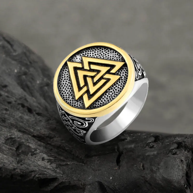 Celtic Knot Valknut Stainless Steel Viking Ring sold by GTHIC product image thumbnail 3