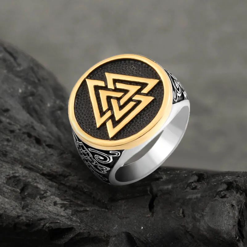 Celtic Knot Valknut Stainless Steel Viking Ring sold by GTHIC product image thumbnail 4