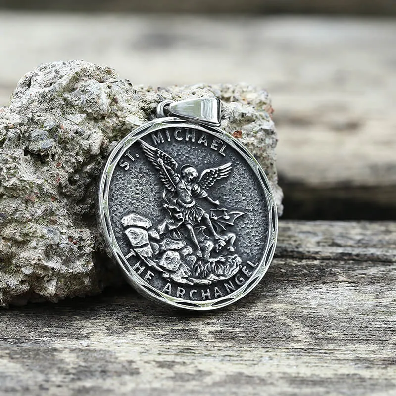 St. Michael Archangel Stainless Steel Pendant sold by GTHIC