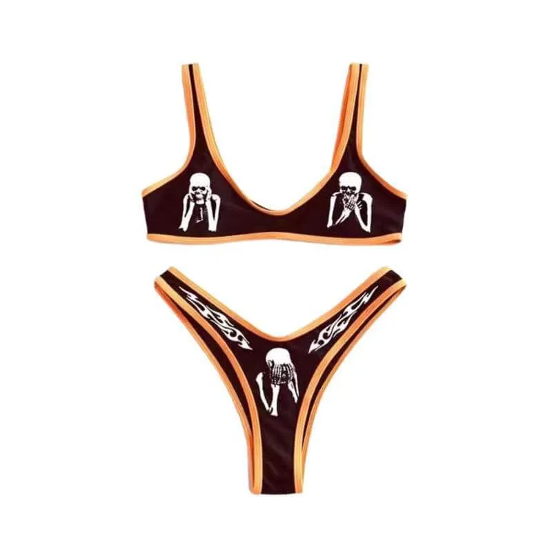 Don’t Speak Skull Women’s Bikini Set sold by GTHIC product image thumbnail 2