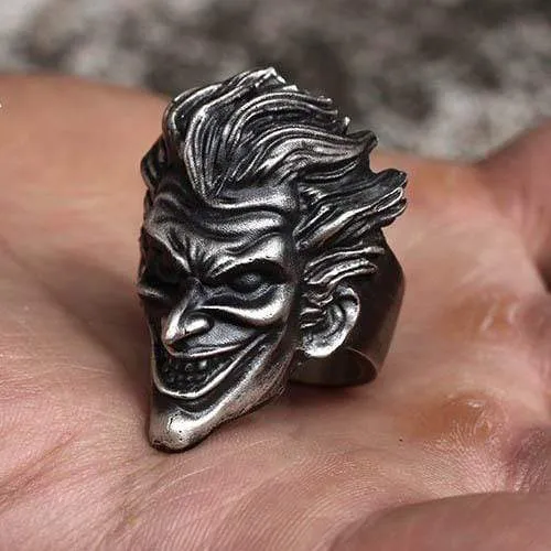 Joker Brass 925 Silver Ring sold by GTHIC product image thumbnail 2