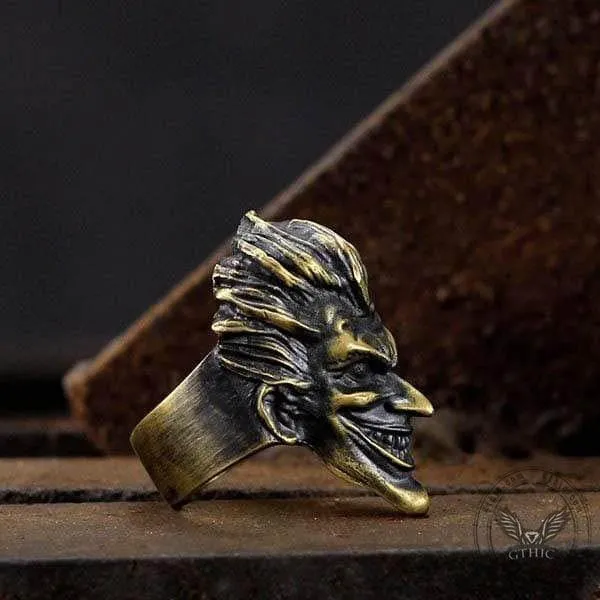 Joker Brass 925 Silver Ring sold by GTHIC product image thumbnail 5