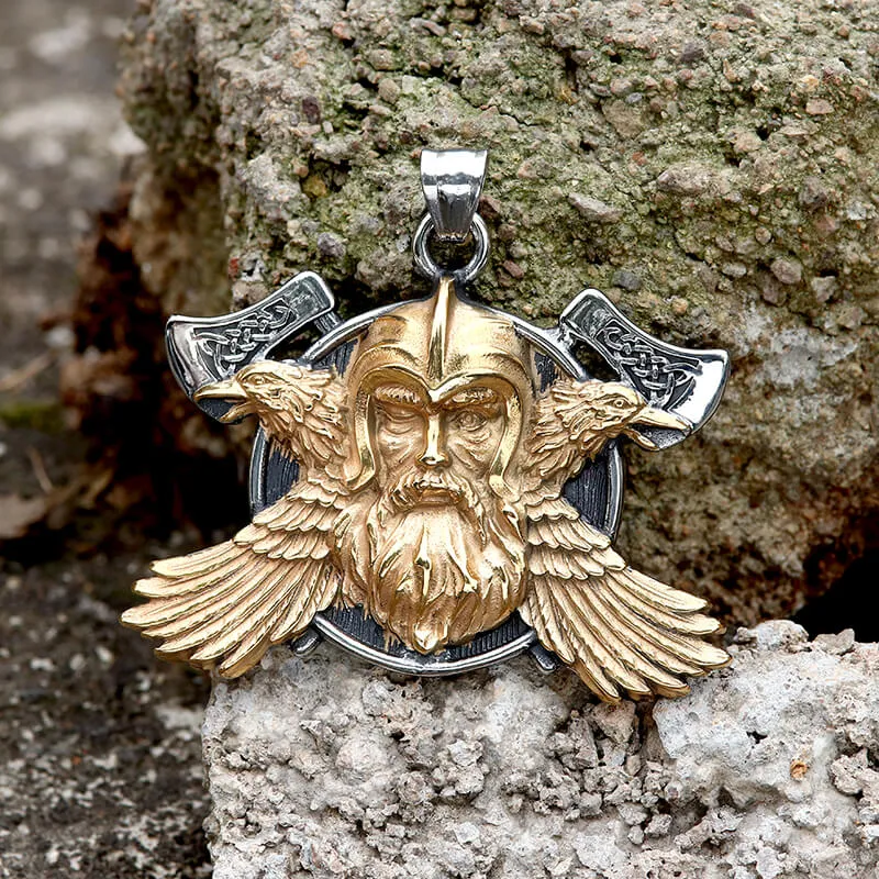 Tomahawk Odin Raven Stainless Steel Viking Pendant sold by GTHIC product image thumbnail 5